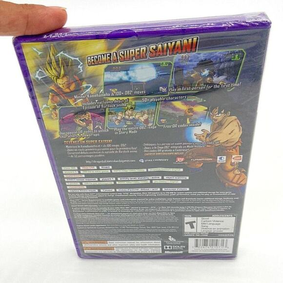 Dragon Ball Z For Kinect NEW/SEALED Rated Xbox 360 Video Game Bandai 2012 - Picture 3 of 8